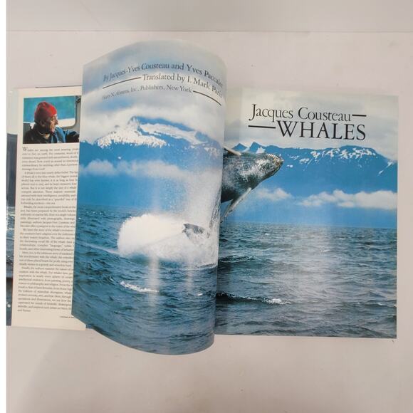 Jacques Cousteau Whales‎ by Jacques-yves Paccalet 1988 Hardcover Book Nature - Picture 6 of 10